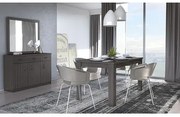 Savvidis Furniture  Μπουφές Με Καθρέφτη 3 Πόρτες Νο 1 Βέγκε Μελαμίνη 120x38x84 BEST-8080233