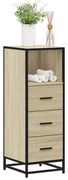 vidaXL Ντουλάπι μπάνιου Sonoma Oak 35x37,5x100 cm Κατασκευασμένο ξύλο