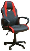 BS6210 ΚΟΚΚΙΝΟ/ΜΑΥΡΟ PU ΠΟΛΥΘΡΟΝΑ GAMING