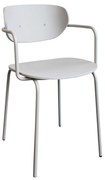 Καρέκλα Arch Light Γκρι 48x48xh82cm Μέταλλο / Ξύλο Κόντρα Πλακέ HUBSCH