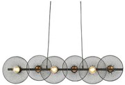 ΚΡΕΜΑΣΤΟ Φ/Σ 6ΧΕ27 ΜΑΥΡΟ ΜΕΤΑΛΛΙΚΟ 103Χ35ΧΗ119CM KOBE ACA HL45846P103B