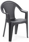 Πολυθρόνα Ischia Πολυπροπυλένιο Ανθρακί 54x56x81 ISC128AN Megapap-ISC128AN-Ανθρακί ISC128AN