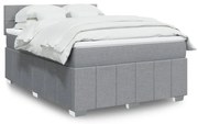 ΚΡΕΒΑΤΙ BOXSPRING ΜΕ ΣΤΡΩΜΑ ΑΝΟΙΧΤΟ ΓΚΡΙ 140X200 ΕΚ. ΥΦΑΣΜΑΤΙΝΟ 3289391