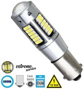 GloboStar® 81291 Λάμπα Αυτοκίνητου BA9S - T4W 3rd Generation Can-Bus Extreme Series LED 30 SMD 4014 6W 900lm 360° DC 12V IP20 Ψυχρό Λευκό 6000K