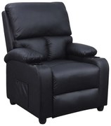 SUNDAY RELAX ΠΟΛΥΘΡΟΝΑ ΜΑΥΡΟ PU 78Χ89Χ106εκ. ZITA PLUS 78Χ89Χ106εκ.