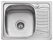 Karag BL 896 Νεροχύτης Κουζίνας Inox Σατινέ Ανοξείδωτο Ατσάλι 580 x 480 mm