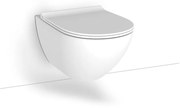 Bianco Ceramica Remo Rimless RM11500SC-301 Λεκάνη Κρεμαστή Με Κάλυμμα Βακελίτη Slim Soft Close White Matt 56 εκ.