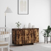 vidaXL Πλαϊνό γραφείο Καπνιστής Δρυός Καπνιστός Δρύς Επεξεργασμένο Ξύλο