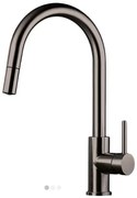 Eurorama Inox 702600 Black Brushed PVD Υψηλή Μπαταρία Κουζίνας Inox Με  Περιστρεφόμενο αποσπώμενο Ρουξούνι Με Συρόμενο Ντους