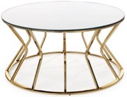 Τραπεζάκι σαλονιού Gold - 90.00Χ0.00Χ47.00cm