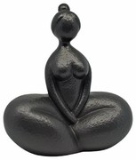 Διακοσμητική Φιγούρα 842957 21,6x12,3x24cm Black Mat Ankor Κεραμικό
