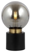 Επιτραπέζιο Φωτιστικό E14 Φιμέ Marka Globo Lighting 21003BB Μαύρο-Χρυσό
