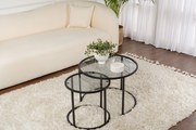 Coffee Table Set Tokyo - Black 60 Black