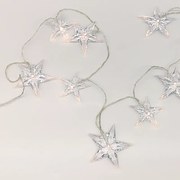 "PLASTIC BIG&amp;MEDIUM STARS", 10 LED ΛΑΜΠ. ΣΕΙΡΑ ΜΠΑΤ. (3xAA), WW,IP20, 135+30cm, ΔΙΑΦ. ΚΑΛ. ΤΡΟΦ. ACA X061011242