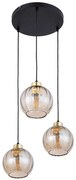 Φωτιστικό Οροφής Devi 4637 3xΕ27 15W 37x95cm Amber TK Lighting