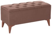 Σκαμπό - Μπαούλο STROL C9261.04 Ύφασμα Καφέ 90x40x46Υεκ. 90x40x46 εκ.
