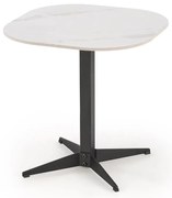 Lorna Τραπεζακι Σαλονιου Λευκο Απομιμηση Μαρμαρο Διαφορα Μεγεθη