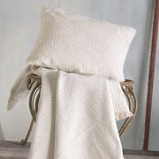 Ριχτάρι Bretton Ecru Ρυθμός Τριθέσιο 180x280cm Chenille,Βαμβάκι,Polyester