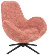 ΠΟΛΥΘΡΟΝΑ ΠΕΡΙΣΤΡΕΦΟΜΕΝΗ BRYNN HM9594.02 ΡΟΖ ΜΠΟΥΚΛΕ-ΜΑΥΡΗ ΜΕΤΑΛ. ΒΑΣΗ 88x76x88Υεκ