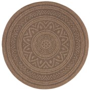 Στρογγυλό Χαλί Καλοκαιρινό (Φ160) Royal Carpet Avanos 8871 Black