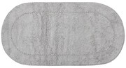 Πατάκι Μπάνιου Οβάλ (65x130) Silk Fashion Rococo L.Grey