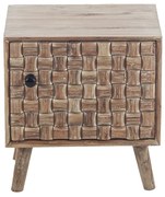 Artekko Brand Κομοδίνο/Ντουλάπι Ξύλινο Λευκή Πατίνα (43x35x47)cm Artekko 720-2108-WHITE