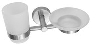 Ποτηροθήκη &amp; σαπουνοθήκη σατινέ UNO 1853 99 KARAG - 185399 - 185399