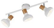 Σποτ RL Lighting Latika R81523031 Λευκό με απομίμηση Ξύλο