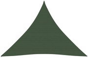 vidaXL Πανί Σκίασης Σκούρο Πράσινο 4,5x4,5x4,5 μ. από HDPE 160 γρ./μ²