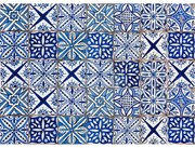 Πλάτη προστασίας τοίχου εστιών κουζίνας Blue Azulejos L