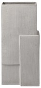 Βάζο Δαπέδου Monolith, Large, H50x24Lx17W, Απαλό Γκρι, Stoneware, KRISTINA DAM Studio