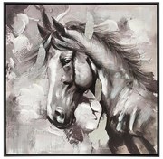 Πίνακας σε Καμβά FL33285 Fylliana με Πλαστικό Πλαίσιο σε Μαύρο και Γκρί χρώμα 70x4x70εκ.