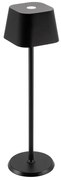 Επιτραπέζιο Φωτιστικό ArteLibre LED Φορητό GEORGINA Μαύρο Αλουμίνιο 11x11x37.7cm
