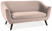 SOFA MOLLY 2 VELVET C. BEŻ BLUVEL 40 / WENGE DIOMMI-80-3388