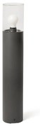 Φωτιστικό Δαπέδου Kila H70cm E27 Dark Grey-Transparent Faro Barcelona