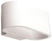 Απλίκα Τοίχου Γύψινη 1xG9 Οβάλ Μικρή 180x95x90mm EUROLAMP 147-53304