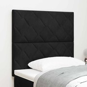 vidaXL LED Κεφαλάρι Διαμαντιών Μαύρο 100 εκ Βελούδο