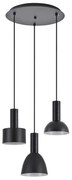 Φωτιστικό Οροφής Τρίφωτο Homelighting 77-8910 Flex Black