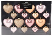 Χριστουγεννιάτικα Στολίδια (Σετ 16τμχ) K-M Pretty Heart AVS101630
