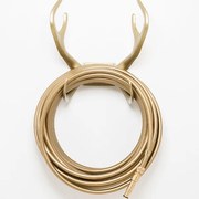 Βάση Λάστιχου Κήπου Reindeer Gold Αλουμίνιο Χρυσό D:18x32xH36.5 cm GARDEN GLORY