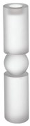Artekko Frosted Κηροπήγιο Γυάλινο Διάφανο (8x8x38)cm Artekko 70368-SA