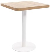 vidaXL Τραπέζι Bistro Ανοιχτό Καφέ 60 x 60 εκ. από MDF