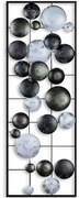 Διακοσμητικό Τοίχου Camber 891TNL2392 32x4x90cm Black-White Wallity Μέταλλο