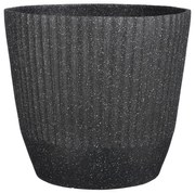 Supergreens Γλάστρα PVC "Terazzo" Μαύρο 45x45x40,5 εκ.