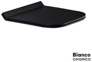 BIANCO CERAMICA 9100SC-401 Κάλυμμα λεκάνης αποσπώμενο απο βακελίτη slim soft close, black matt