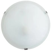 Πλαφονιέρα Φωτιστικό Οροφής Λευκό-Ασημί Γυαλί XD01400W ALBATRE ACA-XD01400W-Λευκό-Ασημί XD01400W