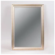 Καθρέφτης Πλαστικός Λευκό Με Ξύλο 40x60cm 751-10045 Estheti 751-10045 Λευκό