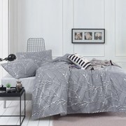 Σεντόνια Μονά (Σετ) Anna Riska Premium 5003 Γκρι ΧΩΡΙΣ ΛΑΣΤΙΧΟ 160x260