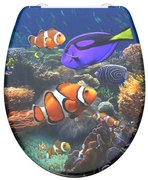 SCHÜTTE Κάθισμα Λεκάνης SEA LIFE με Soft-Close &amp; Σχέδιο από Duroplast - Πολύχρωμο