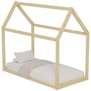 Κρεβάτι Παιδικό Pepe (Για Στρώμα 90x190cm) HM677.01 97x196x141cm Natural Μονό